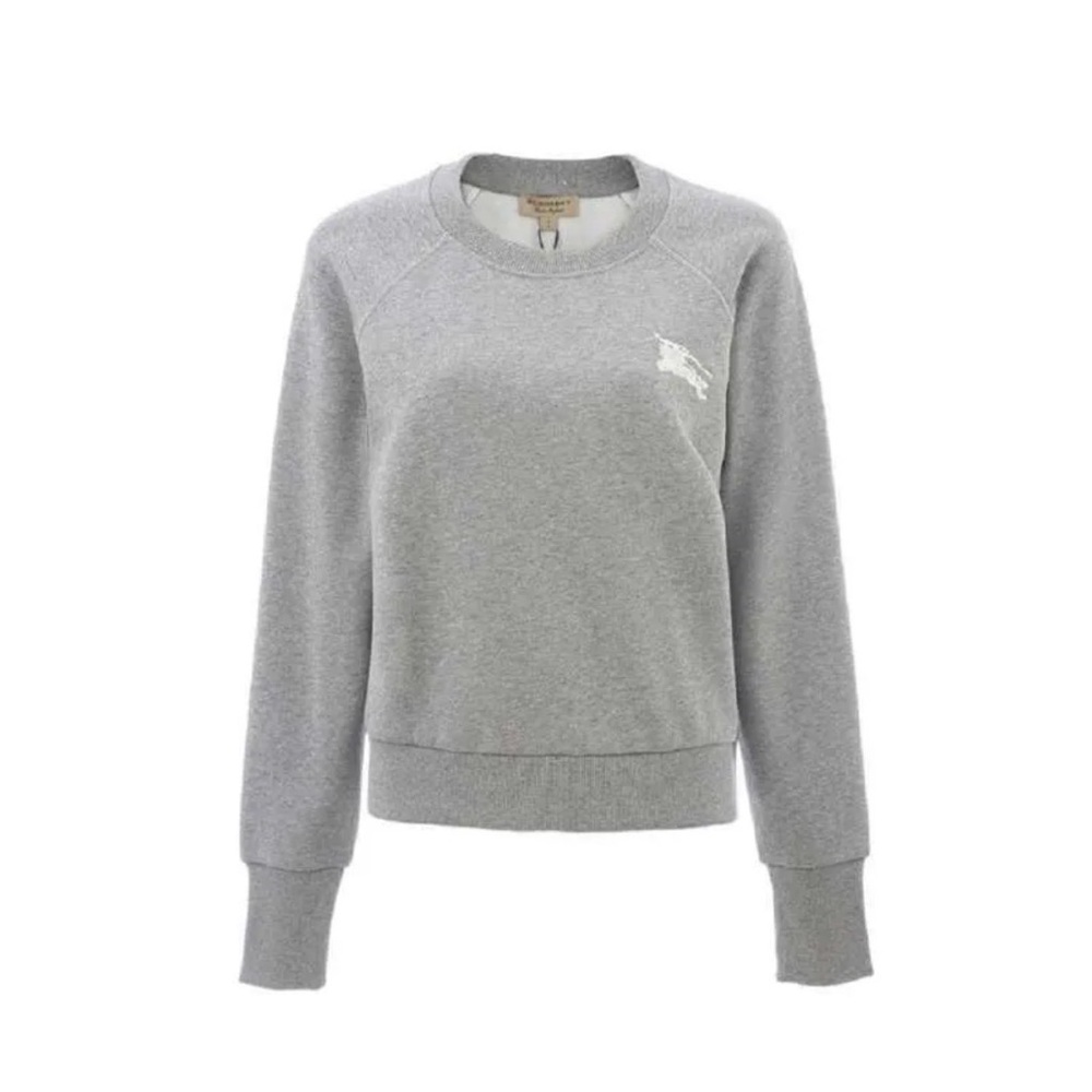 Burberry Heather Gray Crewneck Sweatshirt